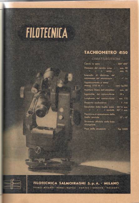 Copertina articolo #2 Bollettino SIFET ANNO: 1956 n.1